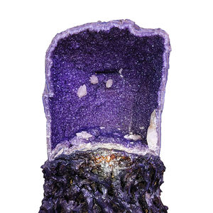 Grande cathédrale d'améthyste naturelle en vrac guérison grotte d'améthyste en forme de dôme magnifique géode d'améthyste pour la géomancie de magasin - Product Image 5