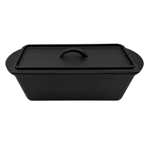 Moule à pain <span class=keywords><strong>en</strong></span> <span class=keywords><strong>fonte</strong></span> pré-assaisonné avec couvercle, moule à pain rectangulaire, ustensile de cuisson - Product Image 1
