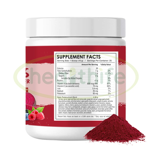 Healthife OEM/ODM Superfood Berry đỏ pha trộn bột hữu cơ hỗn hợp berry bột - Product Image 2