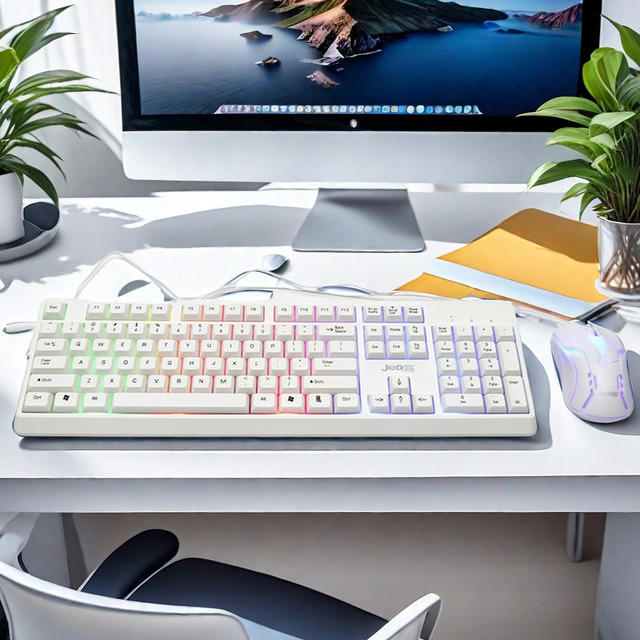 Durable Compact Design Wired Keyboard 104 Keys Computer Gaming Keyboard and Mouse  Combo GK106