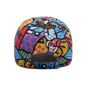 Wholesale <b>Waterproof</b> Custom Fashion All Over Sublimation Digital Printed Unisex Baseball <b>Cap</b> - Product Image 3