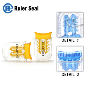 Rem101 khí mét con dấu màu xanh màu Nhựa an ninh con dấu cho đồng hồ nước Snap mét con dấu - Product Image 4