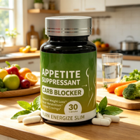 Capsules de contrôle de l'appétit à marque privée, supplément naturel personnalisé pour la perte de poids, extrait de haricot blanc, cellulose végétale, pour adultes
