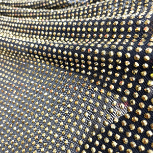 Va008 Tùy Chỉnh Sửa Chữa Nóng Rhinestone Lưới Vải Tinh Thể Rhinestone Đàn Hồi Lưới Lưới Cho Ăn Mặc - Product Image 3