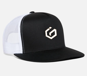 Gorra Trucker Personalizada de 5 Paneles con Visera Plana en Y, Bicolor, Corona Alta Estructurada, Logotipo Personalizado, Malla Trasera, Cierre a Presión 6006 - Product Image 3