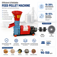 Machine à granulés d'aliments pour animaux à entraînement électrique, design compact, fonctionnement simple, pour petites exploitations agricoles, maïs, céréales, aliments pour volailles, avec trémie d'alimentation large