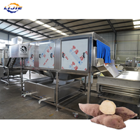 Fabrieksgecustomizeerde automatische zoete aardappelverwerkingslijn, zoete aardappelweek-, was- en luchtdroogmachine