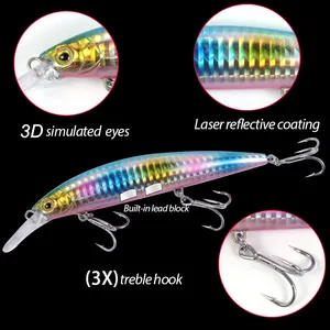 24g 35g Jigs locken künstliche harte Köder Minnow mit Drillings haken Süßwasser Salzwasser Seefischerei sinkende Minnow Köder Köder