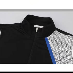 Tending golf palestra sport fitness t-shirt a righe a maniche lunghe per <span class=keywords><strong>donna</strong></span> maglietta a contrasto da ragazza con Zip a quarto - Product Image 5