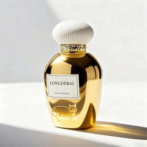 Botella de Perfume de Lujo Transparente con Logo Electrochapado, Vacía, de 30ml, 60ml, 100ml, con Pulverizador y Tapa de Goma - Product Image 2