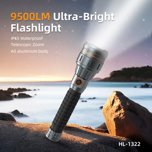 Hợp kim nhôm COB LED Đèn pin 9500lm có thể sạc lại IP65 không thấm nước ngoài trời <span class=keywords><strong>Torch</strong></span> khẩn cấp HL-1332 <span class=keywords><strong>Torch</strong></span> cho cuộc phiêu lưu - Product Image 2