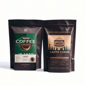 Pochette debout à fermeture éclair en plastique de qualité alimentaire personnalisée impression par héliogravure de l'humidité pour l'emballage de la valve pour le café éthiopien Sushi - Product Image 3