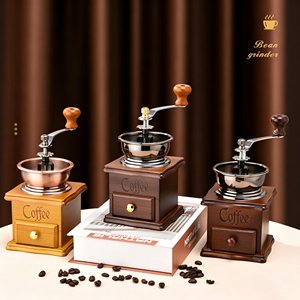 เครื่องบดเมล็ด<span class=keywords><strong>กาแฟ</strong></span>แบบแมนนวลขนาดกะทัดรัดสไตล์เรโทรสำหรับใช้ในครัวเรือน - Product Image 4