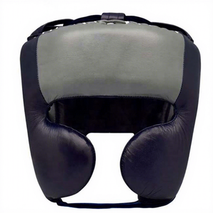 Protège-tête de boxe intégral durable avec logo personnalisé en PVC, barre de protection nasale réglable, fermeture auto-agrippante pour MMA, Kickboxing et Arts Martiaux - Product Image 1