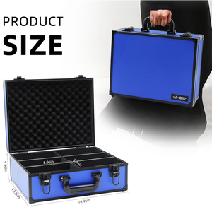 Livraison rapide aux États-Unis, en stock, prix usine OEM, étui de rangement et de présentation pour cartes gradées en aluminium à 6 emplacements, compatible avec les slabs de cartes de 3" x <span class=keywords><strong>4</strong></span>" 35PT - Product Image 5