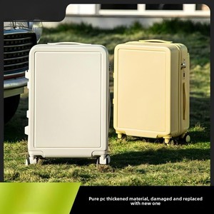 Valigia trolley unisex da 5 pollici con manico largo, piccola valigia da cabina in neoprene con porta USB, gancio, leggera, espandibile e con serratura. - Product Image 2