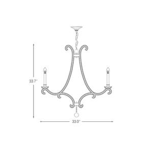 Lámpara de Araña de Metal Fundido Estilo Francés para Sala de Estar, Iluminación Interior, Lámpara de Hierro Forjado Rústica para Dormitorio, Araña de Cristal Plateada Retro - Product Image 2