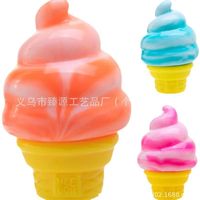   Joli cube sensoriel en peluche Schylling, jouet à presser couleur crème glacée, jouet anti-stress souple pour enfants et adultes