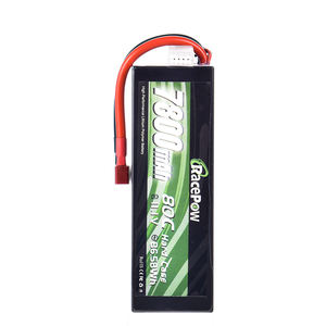 RacePow rc carro bateria packs. 3S 7800mah 11.1V 80C Recarregável RC Lipo Bateria com Hard Case Trx RC Car - Product Image 3