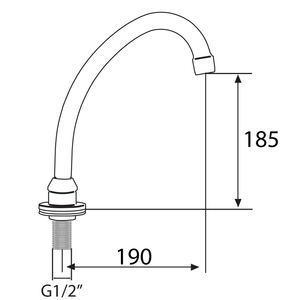 JOTA 1/2 Bec pivotant chromé pour les détergents - Product Image 3