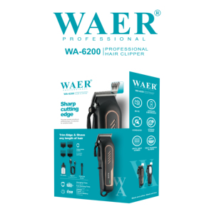Cortadora de Pelo Eléctrica Inalámbrica WAER de Alta Calidad con Pantalla LED y Longitudes Ajustables para Barbería, Barba y Uso en Exteriores - Product Image 5
