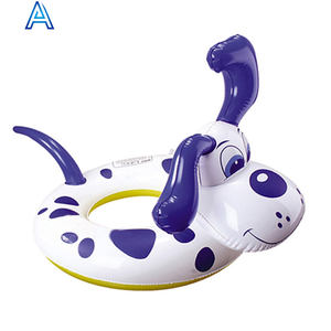 L'oem della fabbrica della cina personalizza il giocattolo dell'anello di nuoto del tubo di nuotata del cane del fumetto 3D per il giocattolo gonfiabile dei bambini - Product Image 1