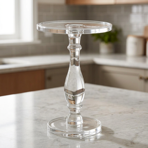 TW AF-125 Acrylic <b>Folding</b> Coffee <b>Table</b> Clear Top Stainless Base <b>Modern</b> Design Customizable Multi-Purpose Living Room Furniture - Product Image 3