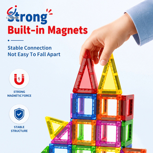Jouets de construction magnétiques magiques Chengji DIY, blocs magnétiques miniatures colorés à fenêtre, jouets de voyage - Product Image 3