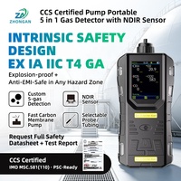 Détecteur de gaz marin 5 en 1 CO H2S O2 CO2 CH4 LEL certifié ABS DNV CCS ATEX pour la salle des machines et le compartiment de chargement