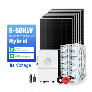 Sistema Completo de Energía Solar Híbrida Conectado a la Red 10KW 30KW 50KW para Hogar Inteligente con MPPT, Batería de Litio y Onda Pura TY-10kW-Hybrid Home Sol - Product Image 2