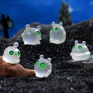 Accesorios para Jardín de Hadas, <span class=keywords><strong>Elfos</strong></span> de Árbol, Decoración de Resina Brillante en la Oscuridad para Pascua, Miniatura de Alien para Micropaisajes, Patio, Césped y Jardín - Product Image 3