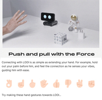 Robot intelligent Looi Ai ChatGPT avec reconnaissance gestuelle et faciale, compagnon électronique, interaction vocale, compagnon de bureau avec personnalité