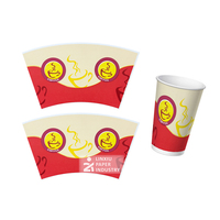Style parfait force durabilité 210-350gsm Pe revêtement Kraft artisanat papier tasse ventilateur matières premières