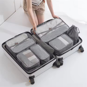 Nuovo tessuto <span class=keywords><strong>Oxford</strong></span> portatile Set 7 pezzi Comperession Packing cubi organizer scarpe vestiti porta oggetti Mochilas - Product Image 3