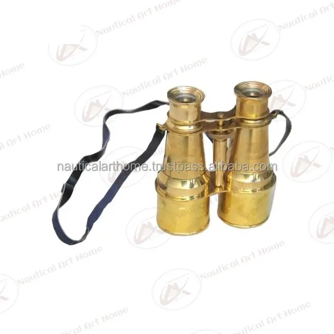 Marine Brass Binocular - Full Brass Nautical Binocular - Collectible Marine Gift by Nautical Art Home - NAH12503