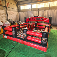 Machine de rodéo mécanique commerciale gonflable pour adultes, équipement de combat au taureau à vendre