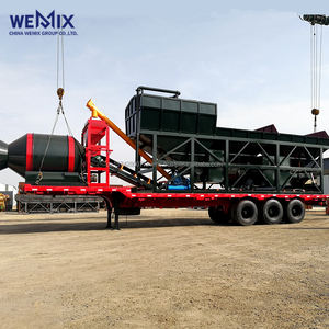 YHZM500 Planta dosificadora de hormigón móvil Mezclador de tambor Tipo de tambor Planta mezcladora móvil - Product Image 1