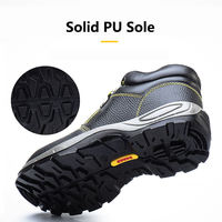 Sepatu Kerja Safety Iron Toe Harga Terjangkau untuk Musim Panas, Sepatu Konstruksi untuk Bengkel Pria & Wanita