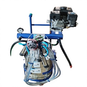 Machine à traire électrique portable avec pompe et moteur pour vaches et chèvres |   Chariot à seau unique en acier inoxydable 220V pour équipement laitier - Product Image 4