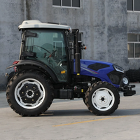Traktor Roda Mini 4WD Peralatan Pertanian Kompak Mesin 70HP dengan Harga Murah