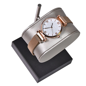 Estante de exhibición de joyería Jinsky, soporte de exhibición de reloj al por menor, soporte de correa de reloj en Stock, estuches y pantallas de PU, cuero/MDF J0 - Product Image 5