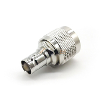 Adaptateur coaxial RF droit N mâle vers BNC femelle, connecteur N-M/BNC-F, convertisseur coaxial RF BNC mâle vers N femelle 50 Ohm à faible VSWR