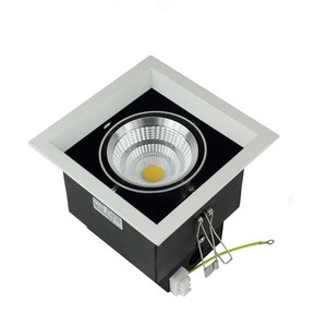 Plafonnier LED encastré carré 10W 3500K Blanc chaud IP44 Corps en aluminium Découpe 86mm Design moderne Éclairage intérieur - Product Image 3