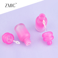 Flacon de brillant à lèvres tendance, tubes de brillant à lèvres vides roses, tubes de baume à lèvres liquide en plastique en forme de biberon avec bouchon pour enfants