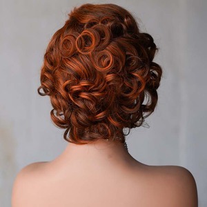 Perruque Lace Front 10A en cheveux vietnamiens pour coupes, 100% dentelle française vierge, base sans colle, longueur étirée 12 pouces, <span class=keywords><strong>couleur</strong></span> P4/350 - Product Image 3
