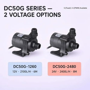 Pompa Acqua Sommergibile Brushless DC ZKSJ DC50G 12V 24V 2100-2400L/H IP68 ≤30dB Mini Pompa Solare Silenziosa OEM per <span class=keywords><strong>Circolazione</strong></span> Acquario - Product Image 2