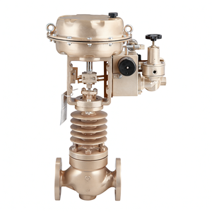 Vanne à boisseau sphérique pneumatique à commande diaphragmatique à guide supérieur série ZJHM, vanne de régulation pneumatique haute température - Product Image 2