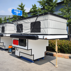 TP02 Trọng lượng nhẹ gia cố sợi thủy tinh Pop Up Pickup Truck Camper 4x4 cắm trại Pick up trượt trên tán xe tải Camper với phòng tắm - Product Image 4