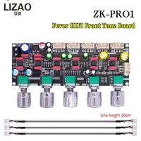 ZK-PRO1 HiFi Preamplifier Tone Board 2.1 Channel Stereo Subwoofer Volume Bass Treble Freq Control Module DIY Audio Preamp