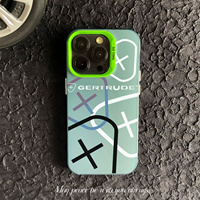 Coque de téléphone portable Gertrude pour iPhone 11-15 Pro Max, étanche et anti-traces de doigts, design tendance